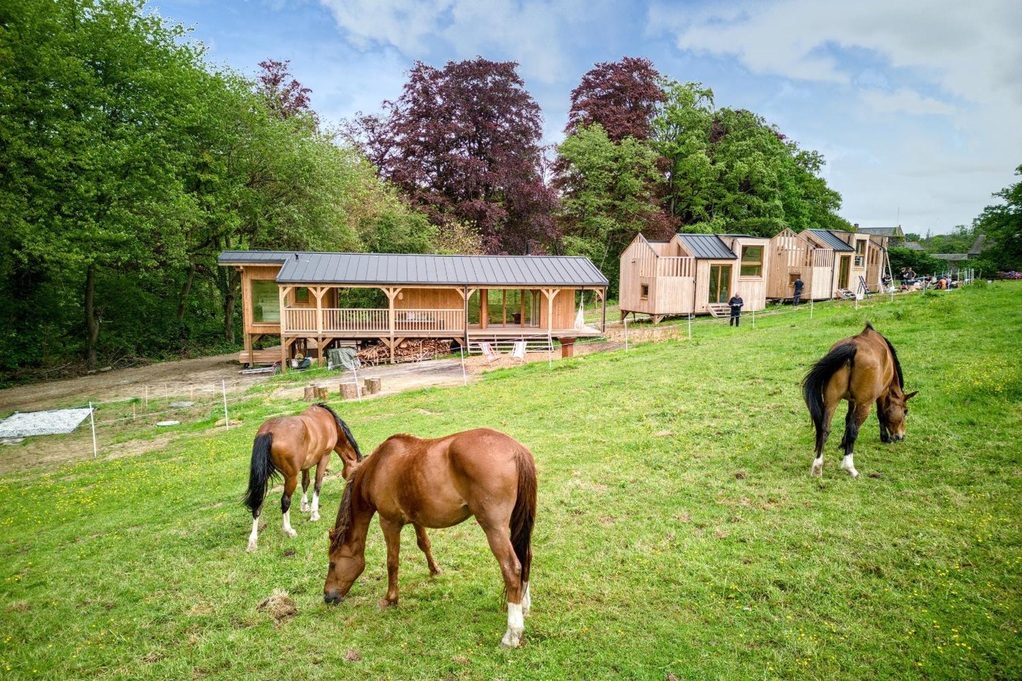 Les Cabanes Champetres - Le Domaine Des Trois Tilleuls Villers-la-Ville Exteriör bild