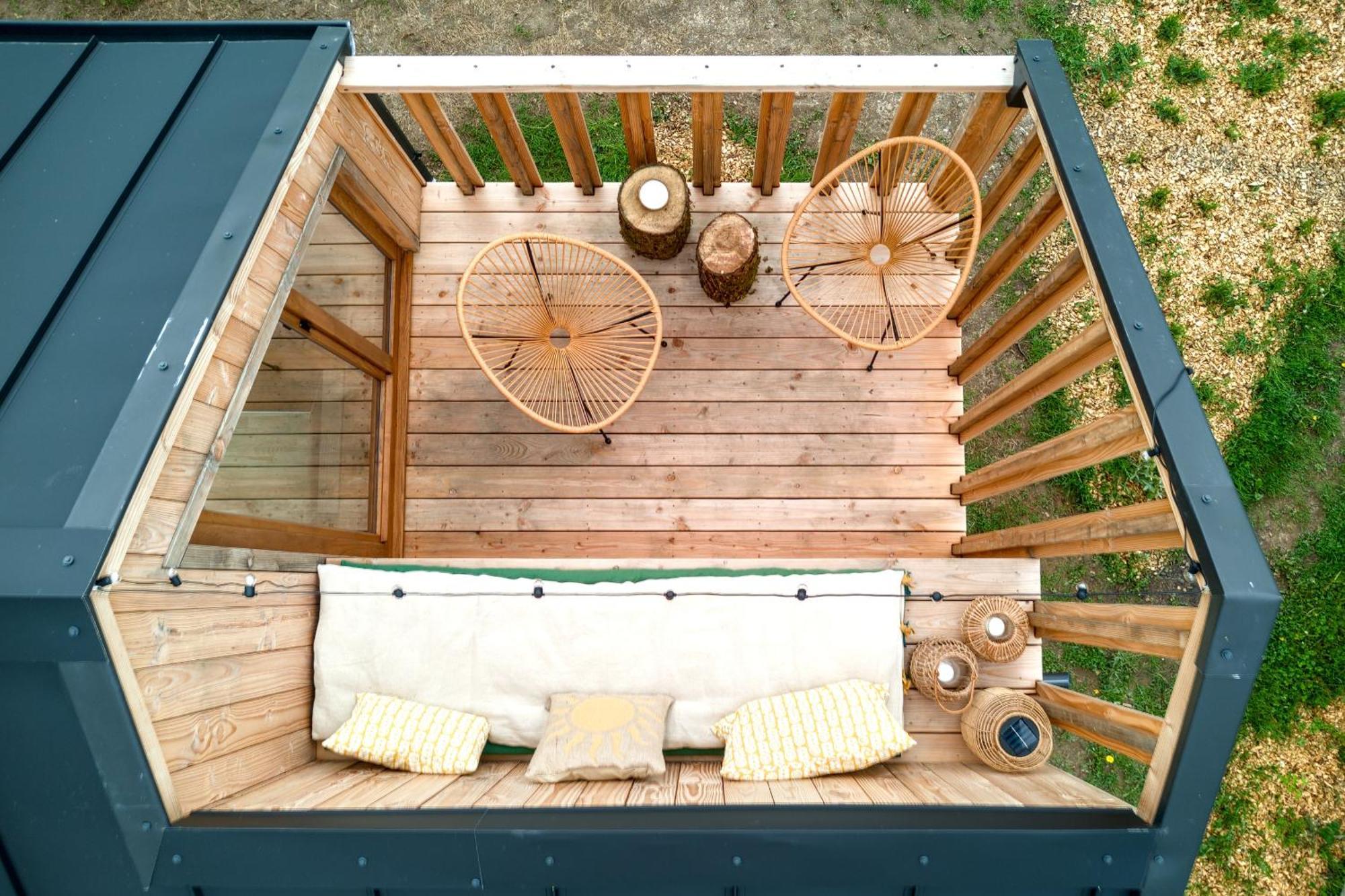 Les Cabanes Champetres - Le Domaine Des Trois Tilleuls Villers-la-Ville Exteriör bild